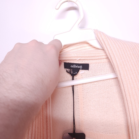 Allbirds Merino Wool Cardigan-Pink/Peach - Picture 3 of 6